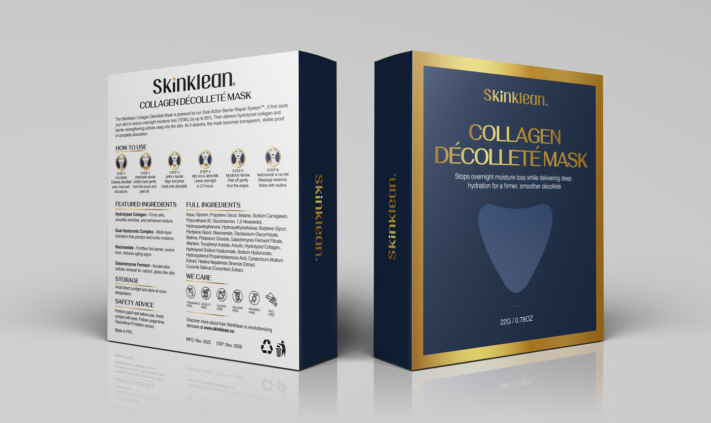 SkinKlean© Baby Collagen Décolleté Mask