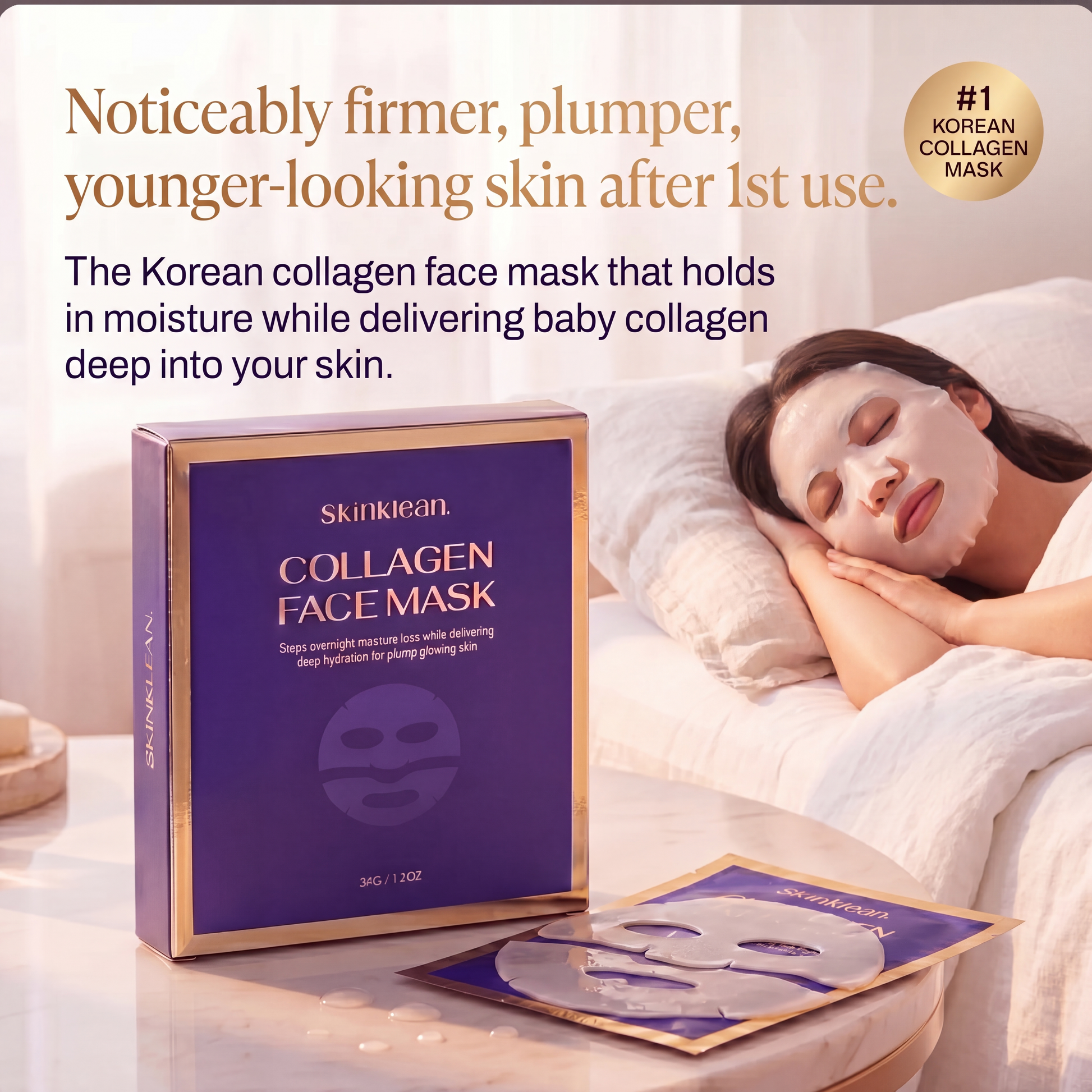 SkinKlean© Baby Collagen Face Mask Baby Collagen FACE Mask – SkinKlean