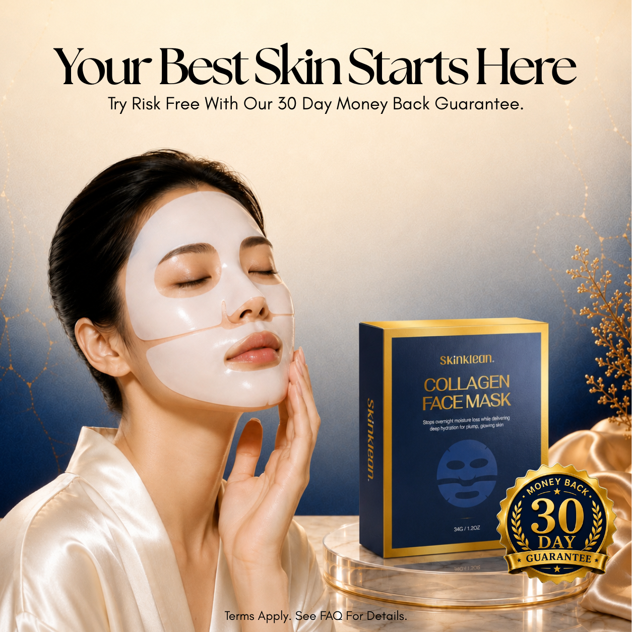 SkinKlean© Baby Collagen Face Mask Baby Collagen FACE Mask – SkinKlean