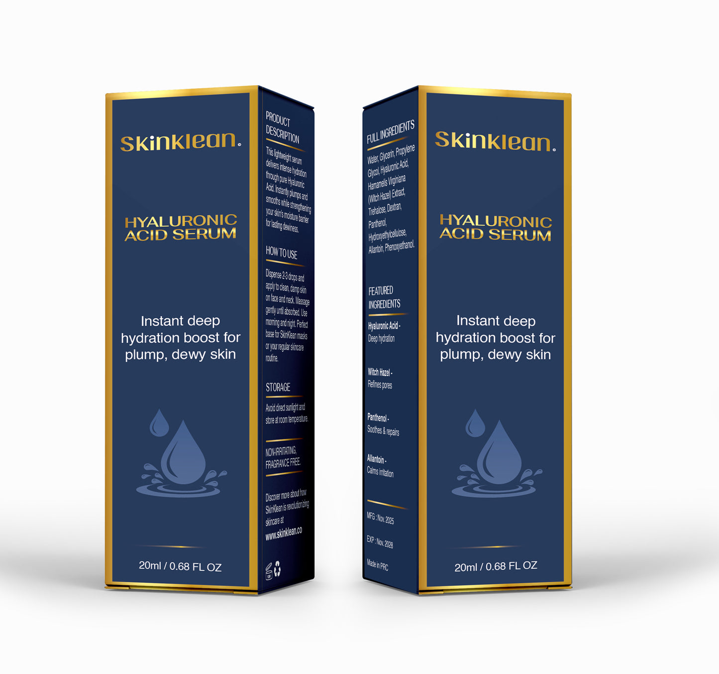 SkinKlean© Hyaluronic Acid Serum
